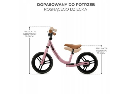 KINDERKRAFT Rowerek biegowy SPACE DARK PINK