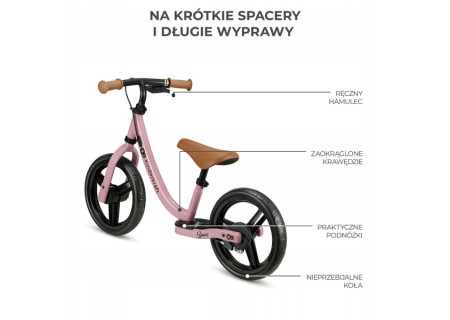 KINDERKRAFT Rowerek biegowy SPACE DARK PINK
