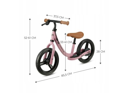KINDERKRAFT Rowerek biegowy SPACE DARK PINK
