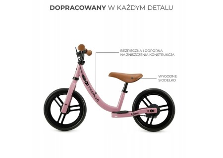 KINDERKRAFT Rowerek biegowy SPACE DARK PINK