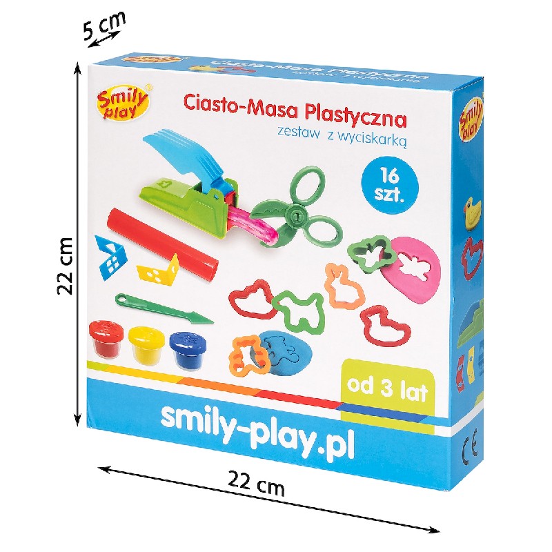 SMILY PLAY SP85215 Ciasto masa plastyczna z wyciskarką