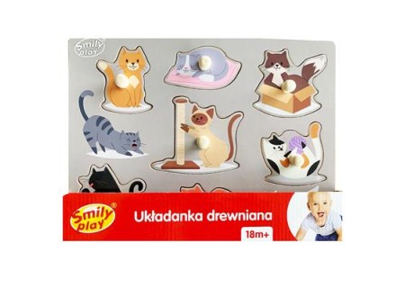 SMILY PLAY SPW83810 Układanka drewniana