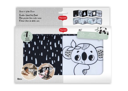TINY LOVE TL11189000 Moja pierwsza książeczka edukacyjna DECOR czarno/biała