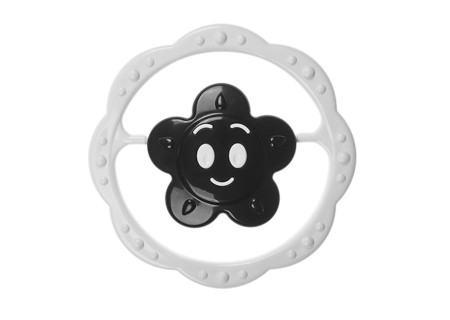 TULLO 155 Grzechotka czarno-biała kwiatek