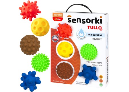 TULLO 417 Piłeczki sensoryczne Sensorki 5szt. bez dziurki