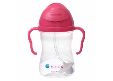 B.BOX BB00502 Bidon ze słomką 240 ml raspberry
