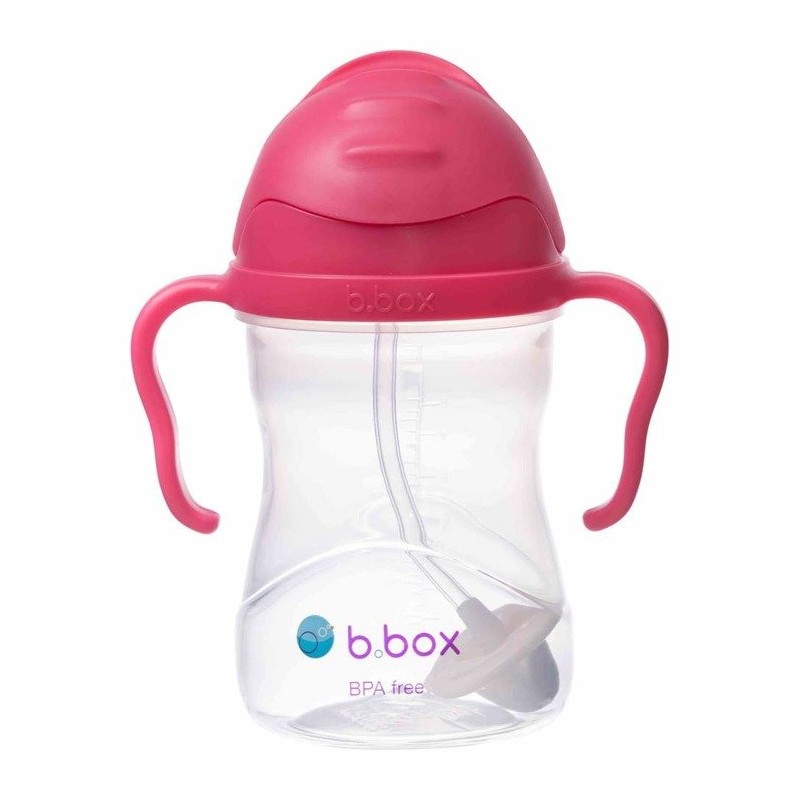 B.BOX BB00502 Bidon ze słomką 240 ml raspberry