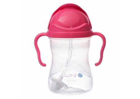 B.BOX BB00502 Bidon ze słomką 240 ml raspberry