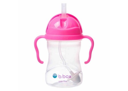 B.BOX BB00511 Bidon ze słomką 240 ml pink pomegranate