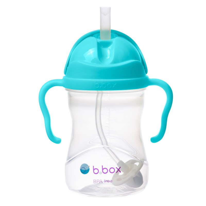 B.BOX BB00513 Bidon ze słomką 240 ml lazurowy (aqua)