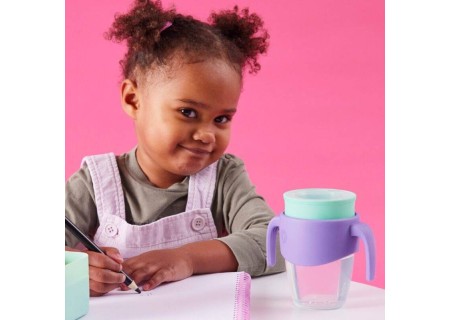 B.BOX BB200103 Kubek 360 do nauki picia - kubek treningowy niekapek Lilac pop