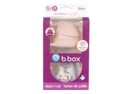 B.BOX BB200211 Bidon ze słomką 240 ml różowy blush