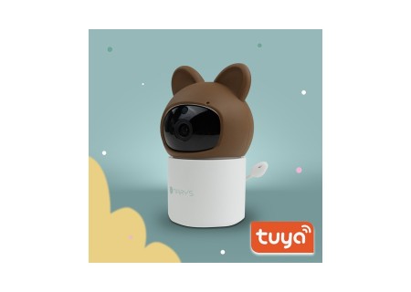 MARY'S MW61443 Obrotowa niania kamera elektroniczna Miś brązowy WIFI TUYA