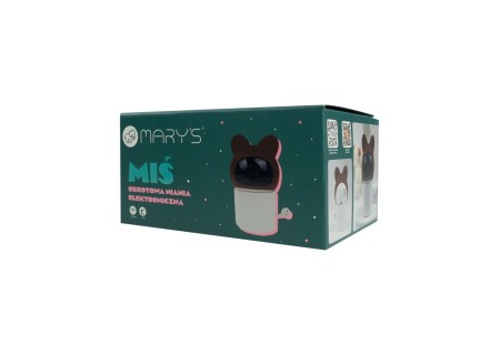 MARY'S MW61443 Obrotowa niania kamera elektroniczna Miś brązowy WIFI TUYA