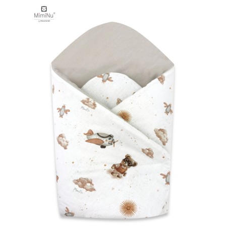 KIECZMERSKI Rożek standard 75x75 cm MIMINU DESIGN Misie beżowe bawełna 100%