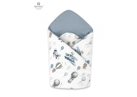 KIECZMERSKI Rożek usztywniony 75x75 cm KOLEKCJA Samoloty błękit