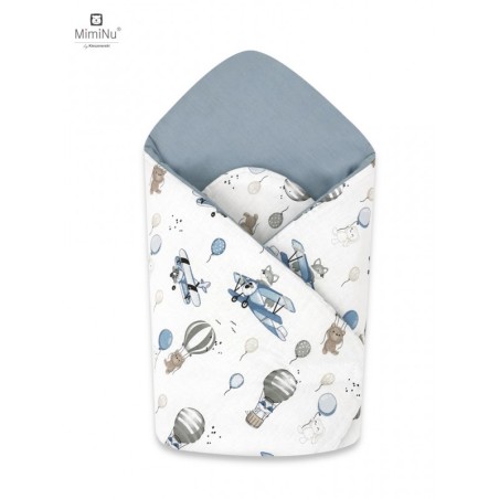 KIECZMERSKI Rożek usztywniony 75x75 cm KOLEKCJA Samoloty błękit