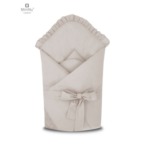 KIECZMERSKI Kokon niemowlęcy 55x75 cm ROYAL z falbanką beż