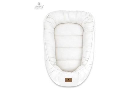 KIECZMERSKI Kokon niemowlęcy MUŚLIN BAWEŁNIANY śmietanka bawełna 100%