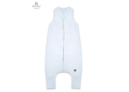 KIECZMERSKI Śpiworek do spania ocieplany z nogawkami MIMINU SOFT FLO S błękit 80/98cm 1-2,5 roku