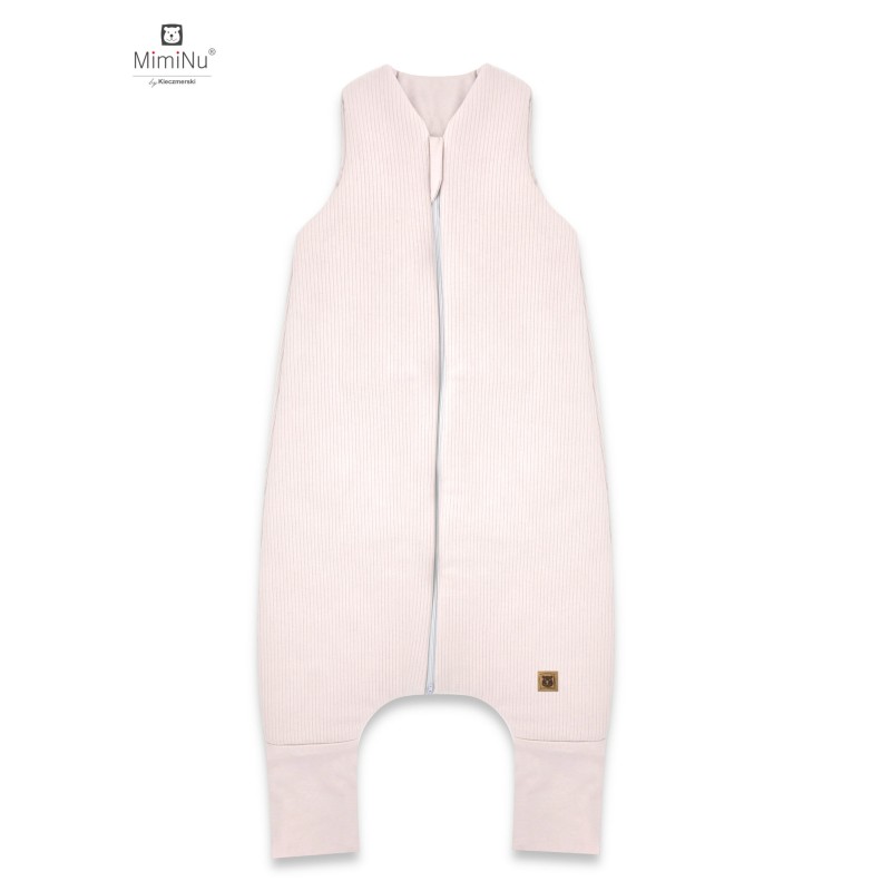 KIECZMERSKI Śpiworek do spania ocieplany z nogawkami MIMINU SOFT FLO S pudrowy róż 80/98cm 1-2,5 roku