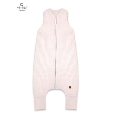 KIECZMERSKI Śpiworek do spania ocieplany z nogawkami MIMINU SOFT FLO S pudrowy róż 80/98cm 1-2,5 roku