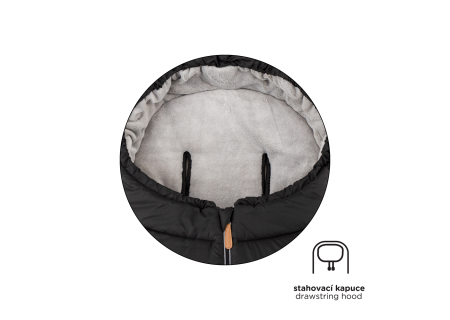 PETITE&MARS 531906 Zimowy śpiworek Jibot 3w1 Ink Black