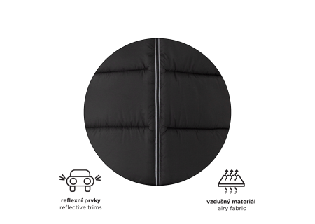 PETITE&MARS 531906 Zimowy śpiworek Jibot 3w1 Ink Black