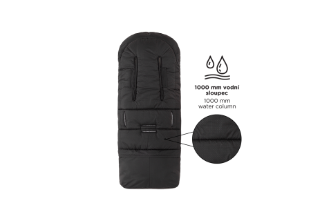 PETITE&MARS 531906 Zimowy śpiworek Jibot 3w1 Ink Black