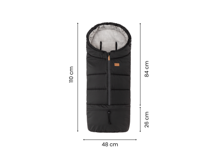 PETITE&MARS 531995 Zimowy śpiworek Jibot 3w1 Charcoal Grey