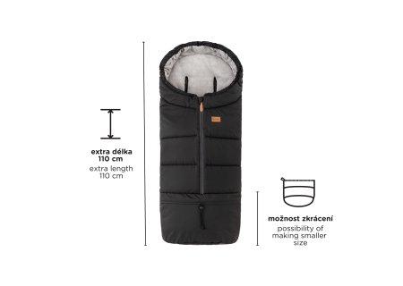 PETITE&MARS 531995 Zimowy śpiworek Jibot 3w1 Charcoal Grey