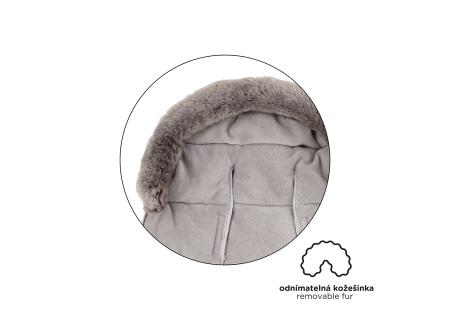 PETITE&MARS 534596 Zimowy śpiworek Comfy 4w1 Mocha Mousse