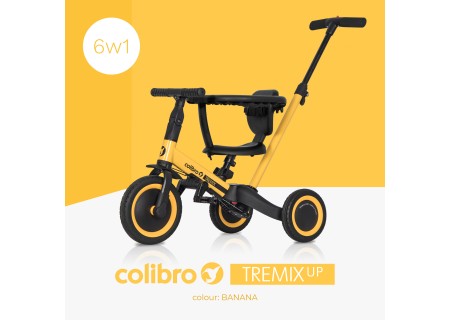 COLIBRO Rowerek dziecięcy 6w1 TREMIXUP BANANA