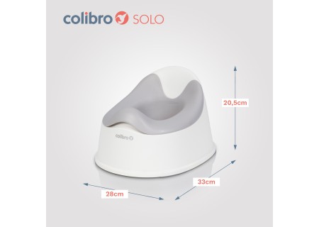 COLIBRO Nocnik dziecięcy SOLO CLOUD szary