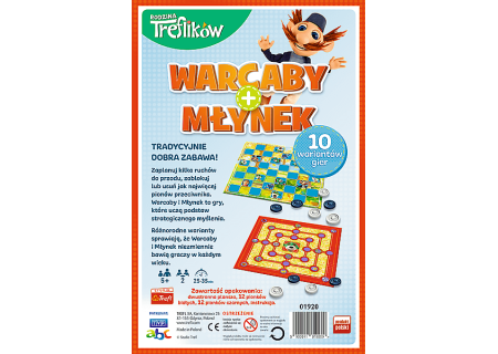 TREFL 01920 Gra Warcaby/Młynek Trefliki