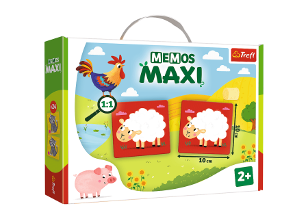 TREFL 02266 Gra Memos Maxi Zwierzęta na farmie