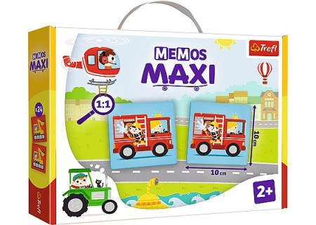 TREFL 02267 Gra Memos Maxi Pojazdy