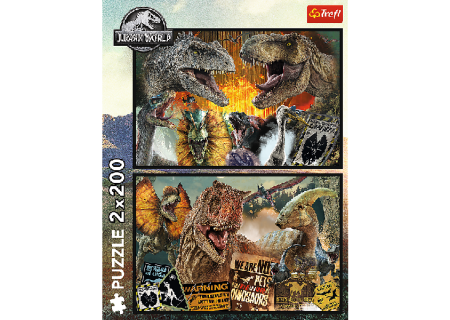TREFL 13316 Puzzle 2x200 Prehistoryczny świat
