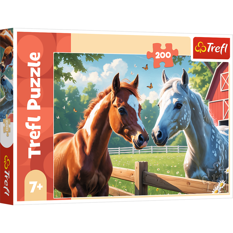 TREFL 13328 Puzzle 200 Konie na polanie