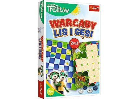 TREFL 02301 Gra Warcaby / Lis i Gęsi - Rodzina Treflików