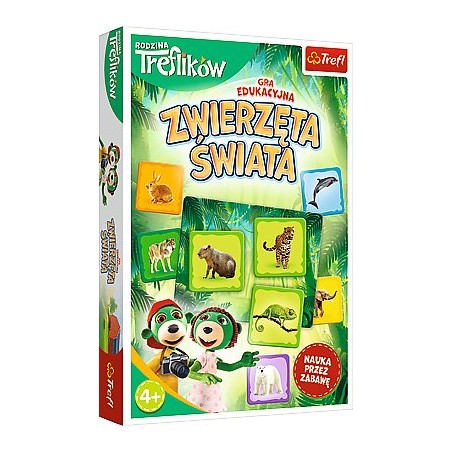TREFL 02337 Gra Zwierzęta Świata Rodzina Treflików