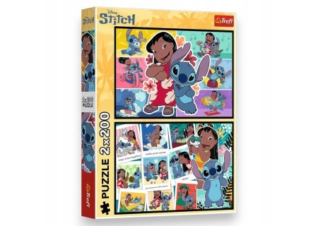 TREFL 13334 Puzzle 2x200 Wesołe życie Stitcha