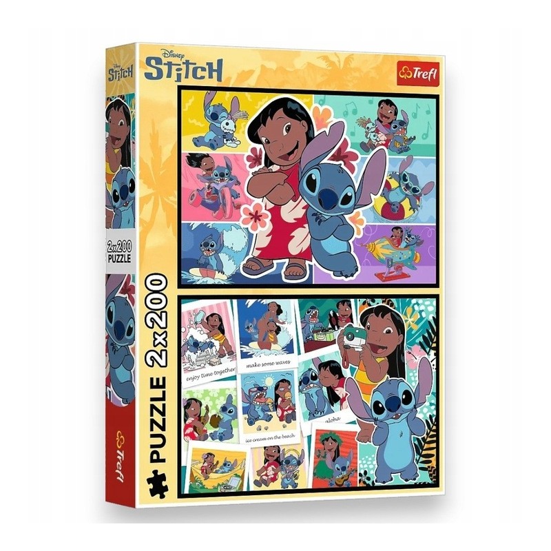 TREFL 13334 Puzzle 2x200 Wesołe życie Stitcha