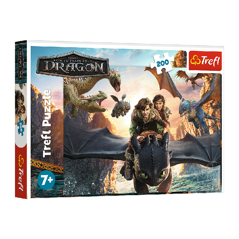 TREFL 13348 Puzzle 200 Szczerbatek i przyjaciele