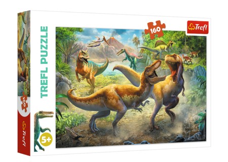 TREFL 15360 Puzzle ''160'' Walczące Tyranozaury