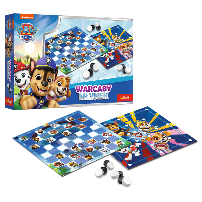 TREFL 02798 Gra Warcaby i Młynek Paw Patrol