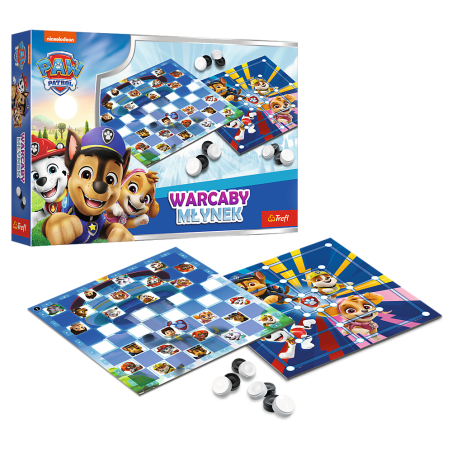 TREFL 02798 Gra Warcaby i Młynek Paw Patrol