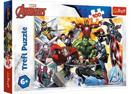 TREFL 16431 Puzzle 100 Siła Avengersów