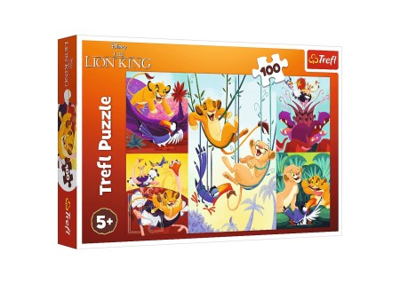 TREFL 16478 Puzzle 100 Dzielny Król Lew