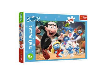 TREFL 16481 Puzzle 100 Nauki Papy Smerfa
